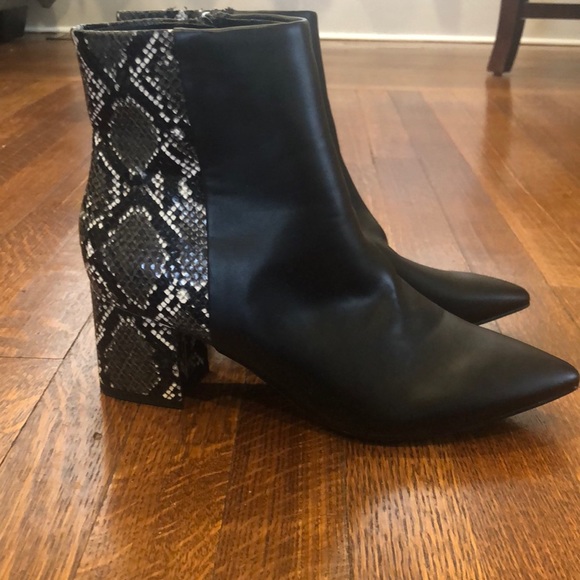 Nine West Shoes - Faux snake skin boots